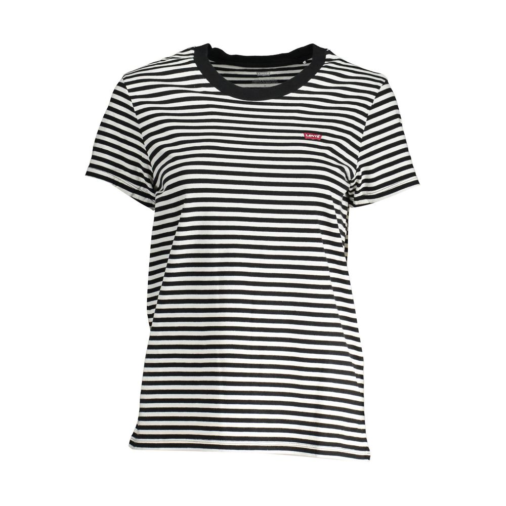 Levi's Schwarzes Baumwoll-T-Shirt für Frauen
