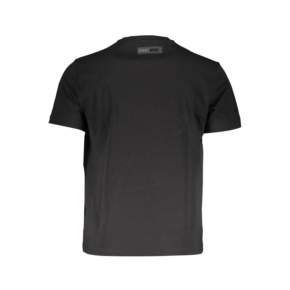 Plein Sport Schwarzes T-Shirt aus Baumwolle