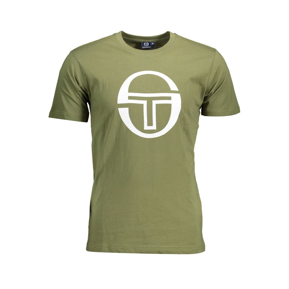 Sergio Tacchini Grünes Baumwolle Männer T-Shirt