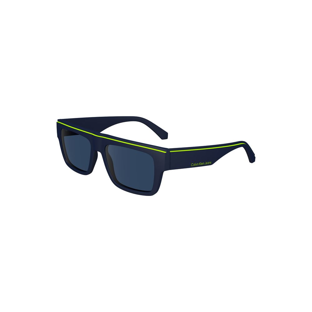 Calvin Klein Blaue Plastik-Sonnenbrille für Männer
