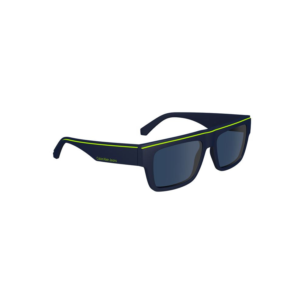 Calvin Klein Blaue Plastik-Sonnenbrille für Männer