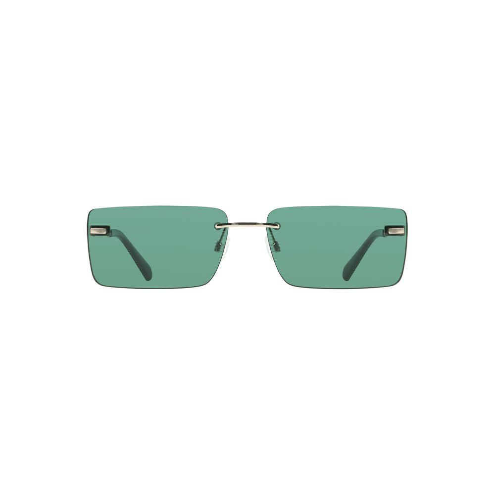 Calvin Klein Grüne Metall-Sonnenbrille für Frauen