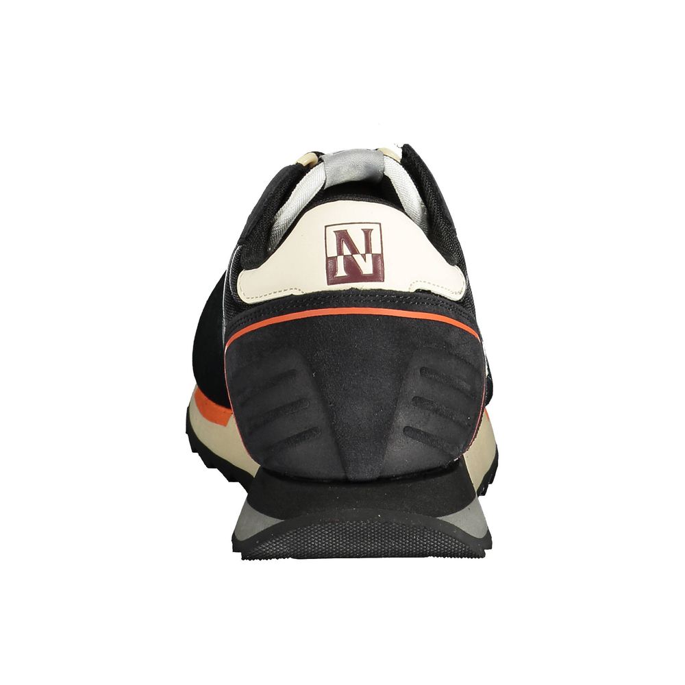 Napapijri Schwarzes Leder Herren Sneaker