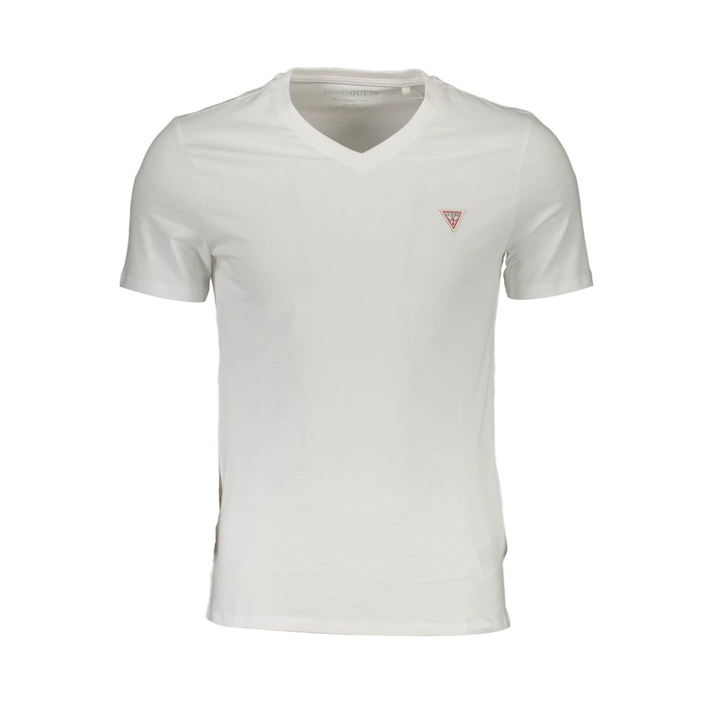 Guess Jeans Weißes T-Shirt aus Bio-Baumwolle für Männer