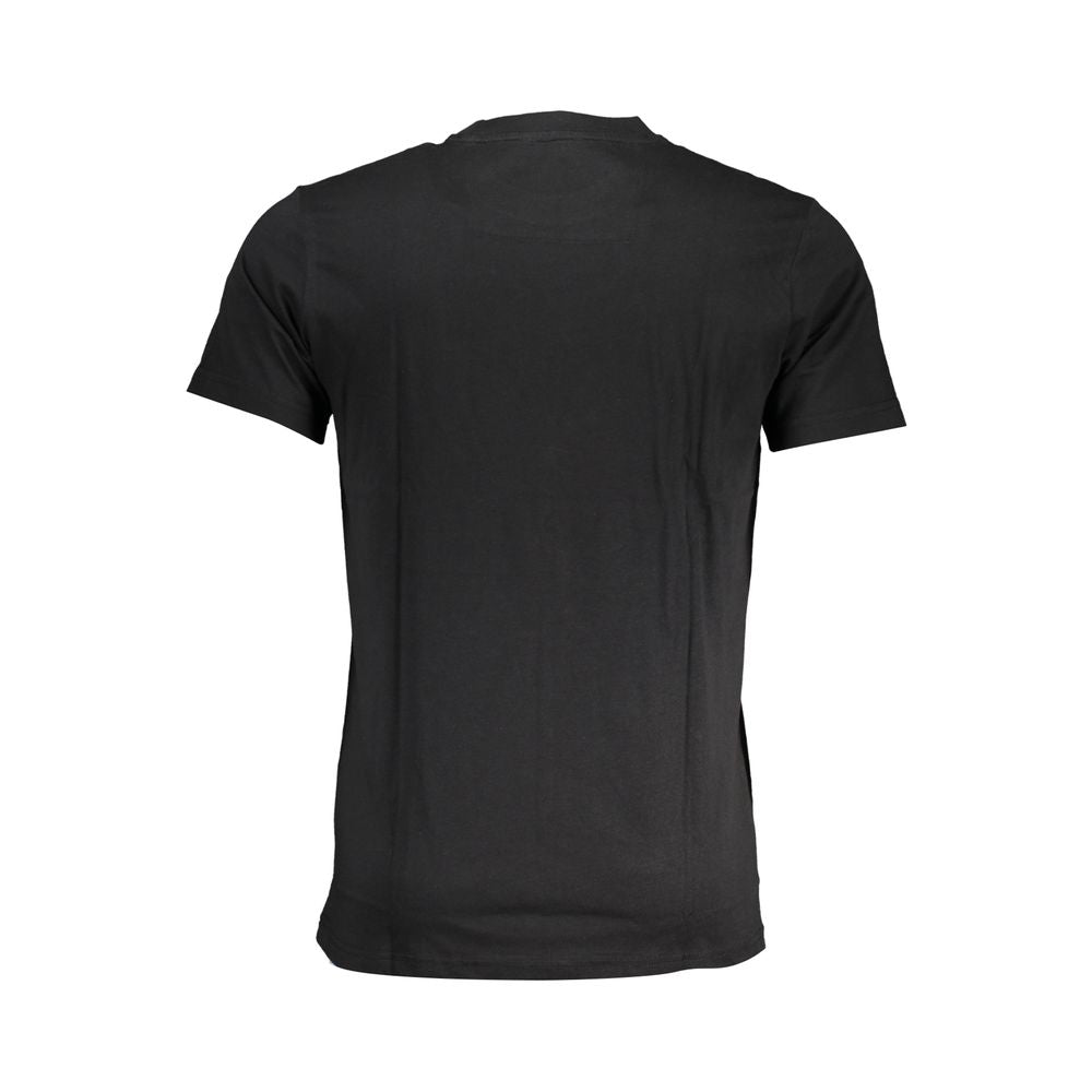 Cavalli Class Schwarzes T-Shirt aus Baumwolle