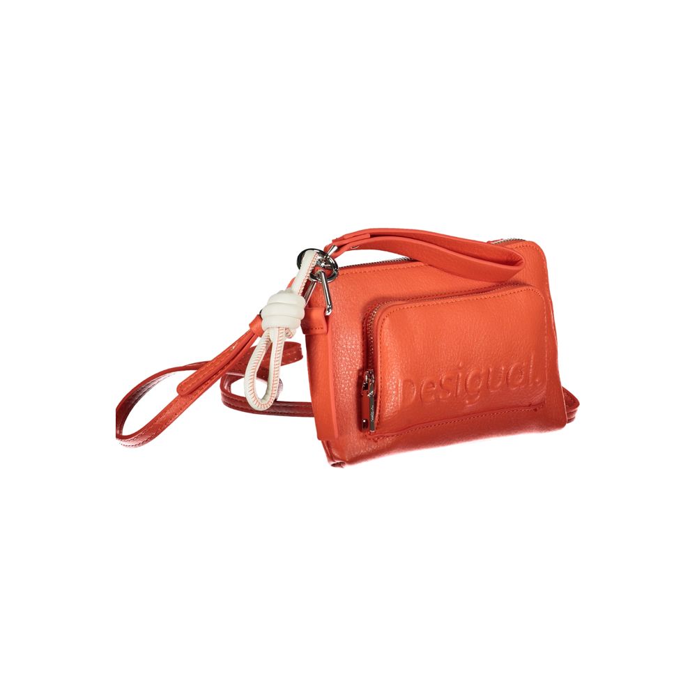 Desigual Rosa Polyethylen-Handtasche