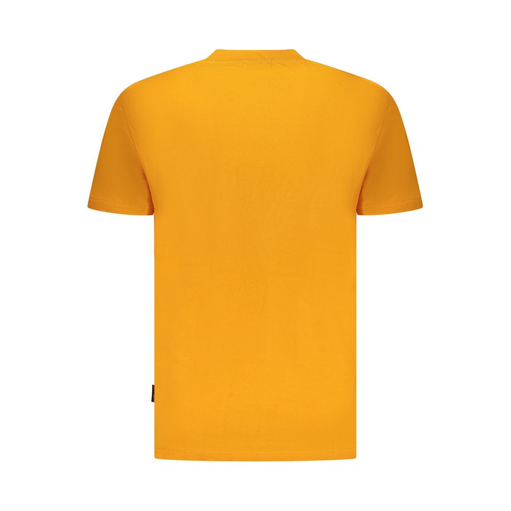 Napapijri Orangefarbenes Bio-Baumwoll-T-Shirt für Männer