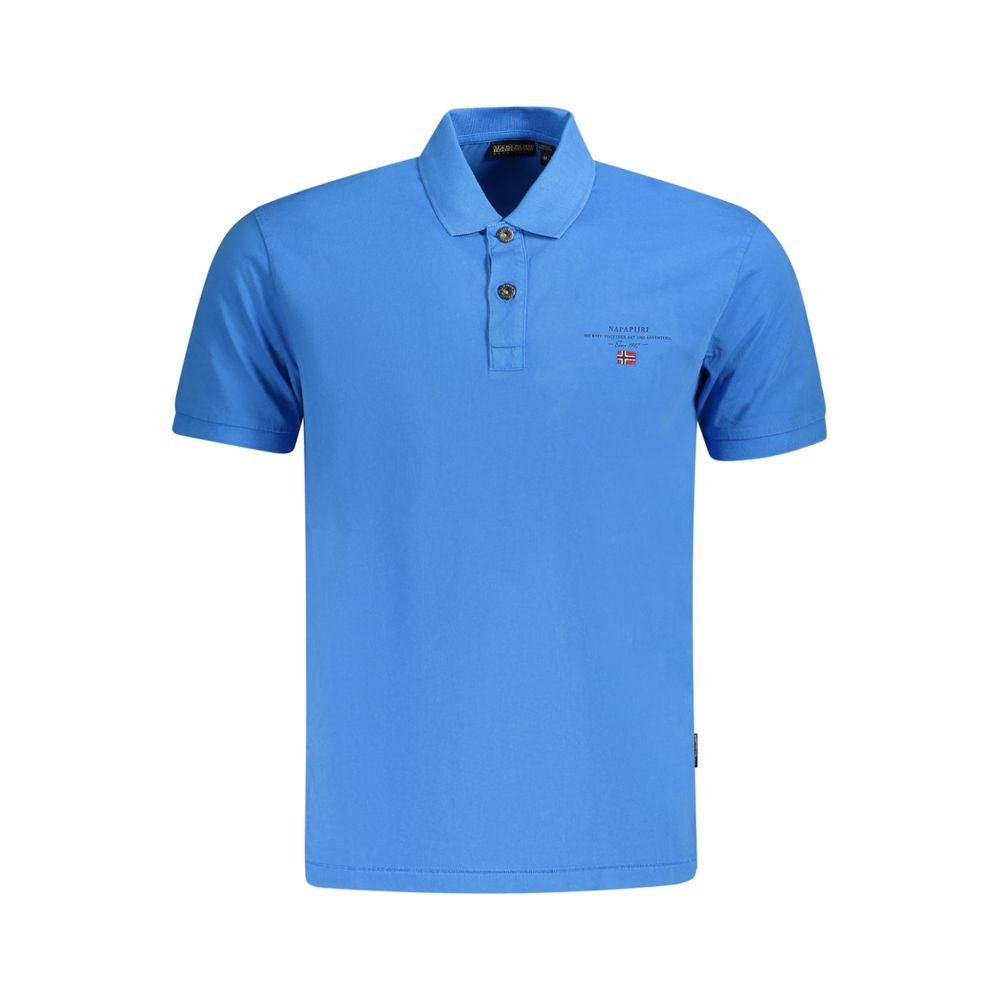 Napapijri Blaues Baumwoll-Poloshirt für Männer