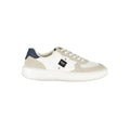 Blauer Weißes Leder Herren Sneaker