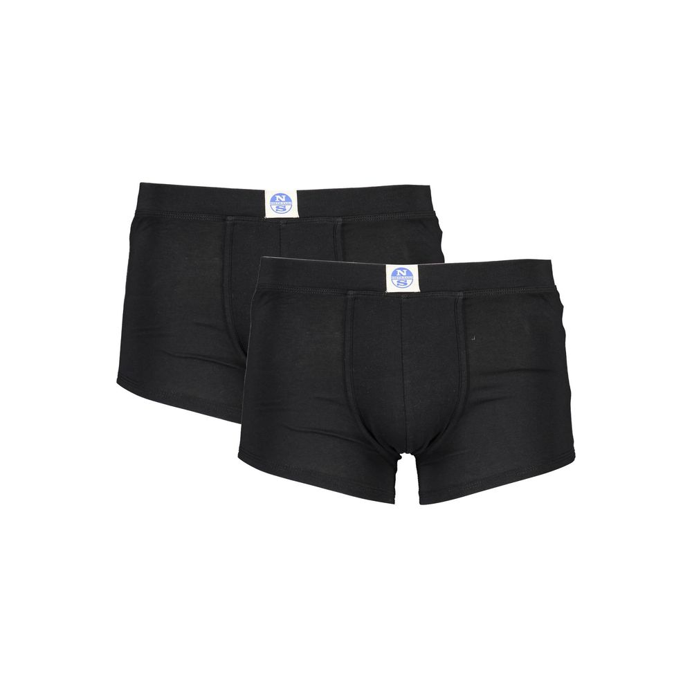 North Sails Schwarz Baumwolle Männer Boxer Pack