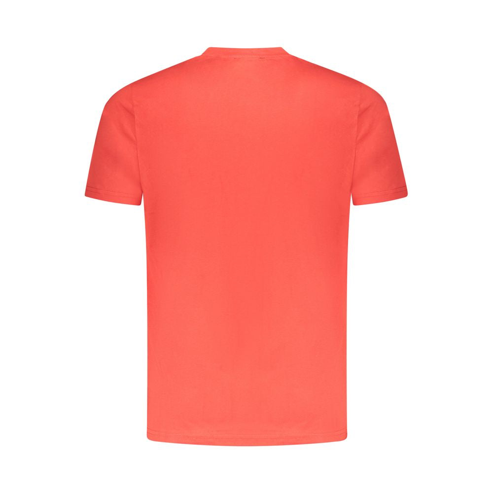 Cavalli Class Rotes Baumwolle Männer T-Shirt