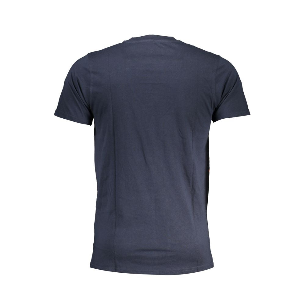 Cavalli Class T-Shirt aus blauer Baumwolle