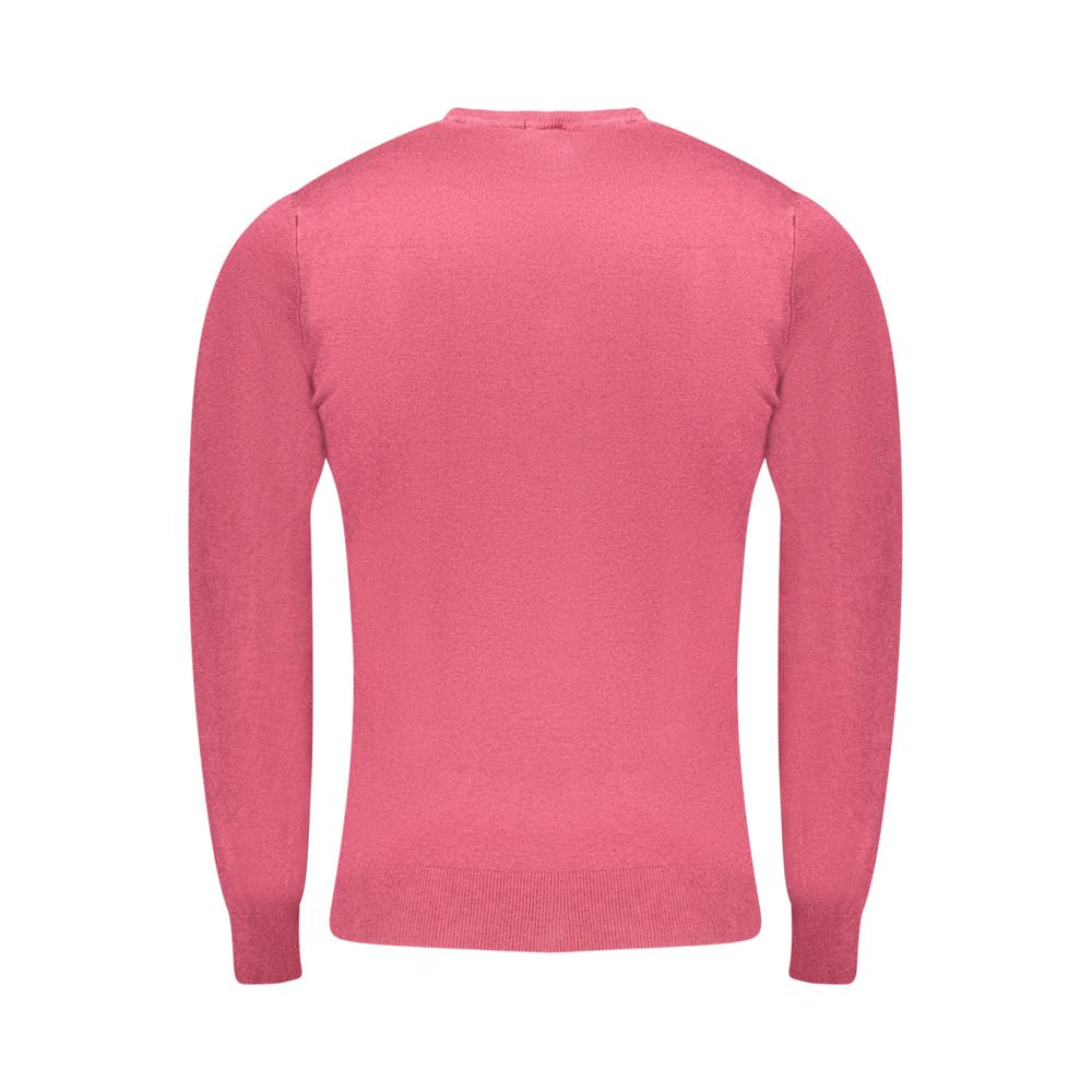 Cavalli Class Roter Viskose Pullover für Männer