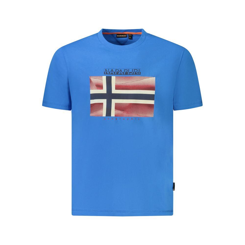 Napapijri Blau Baumwolle Männer T-Shirt