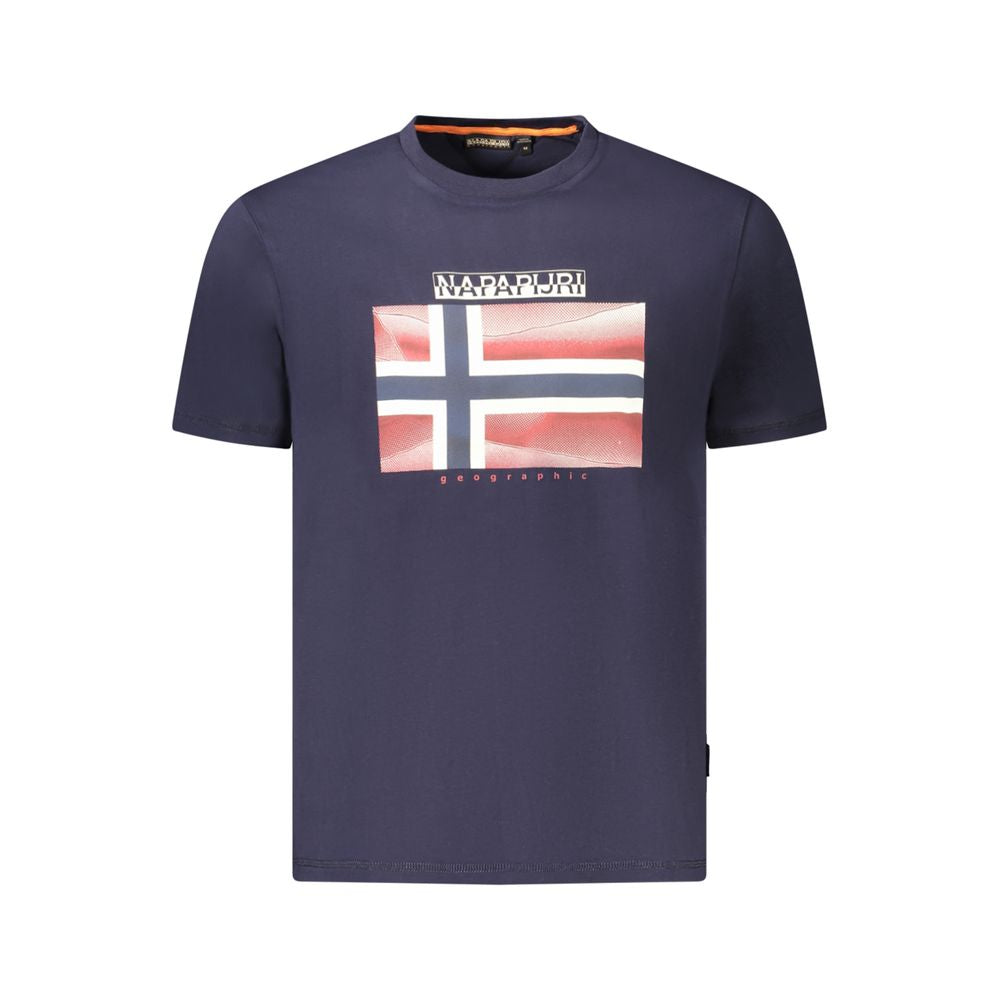 Napapijri Blau Baumwolle Männer T-Shirt