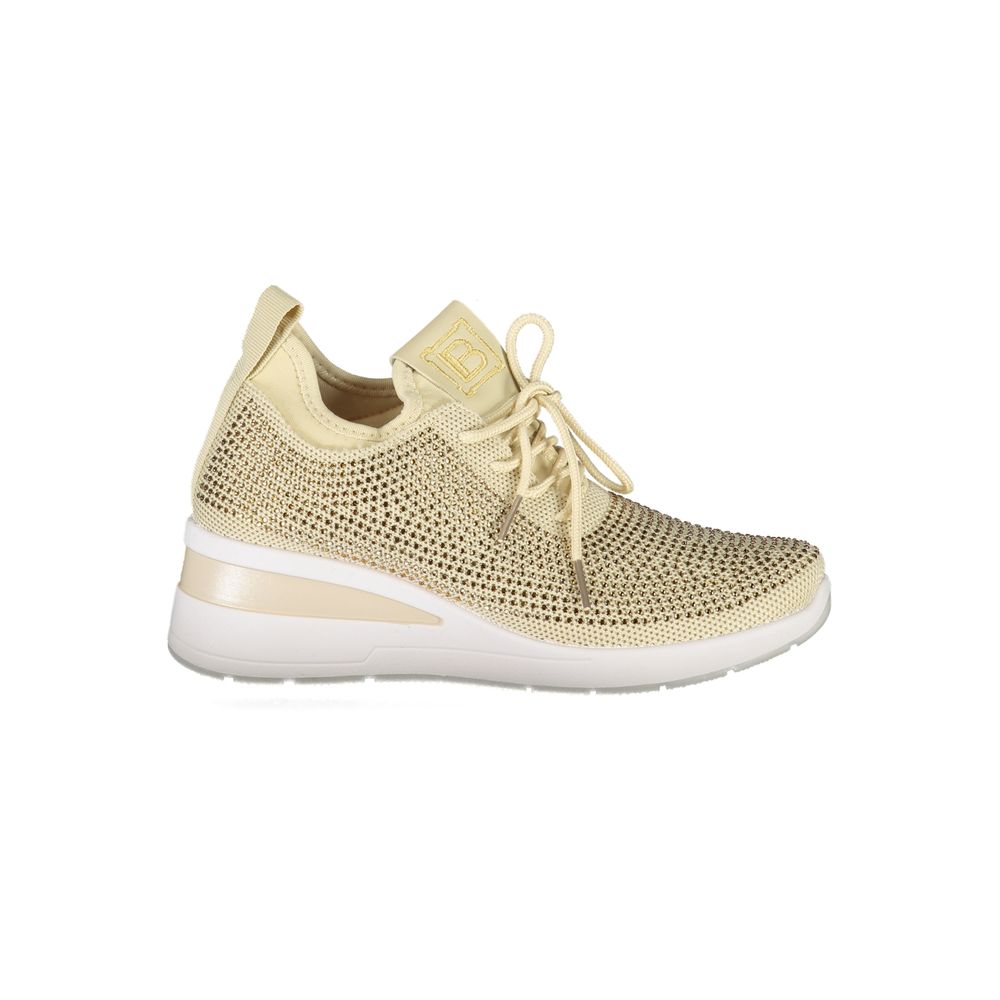 Laura Biagiotti Beige Polyester Damen Sneaker