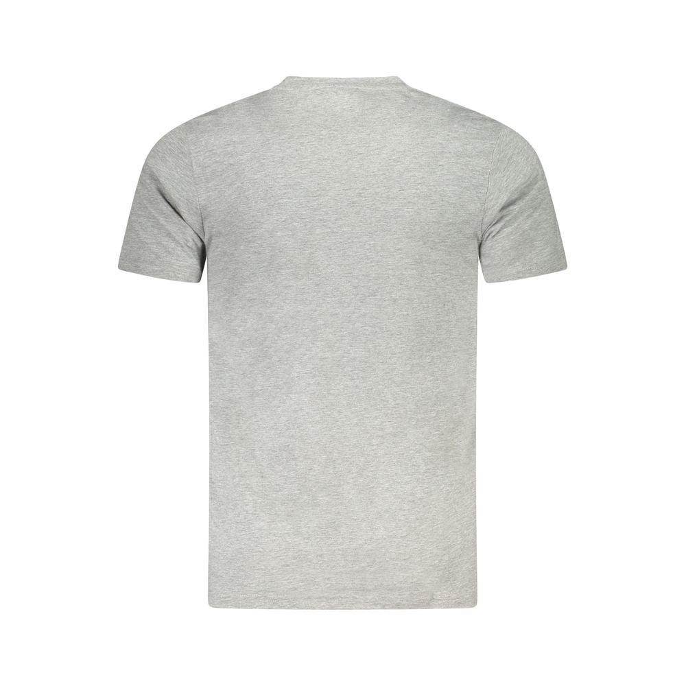 Cavalli Class Graues Baumwolle Männer T-Shirt