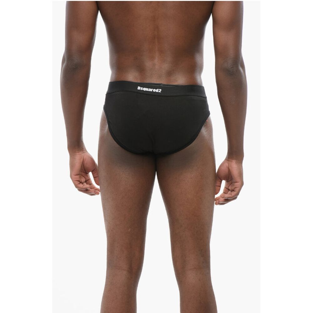 Dsquared² Slip aus Baumwollmischung mit elastischem Bund mit Logo