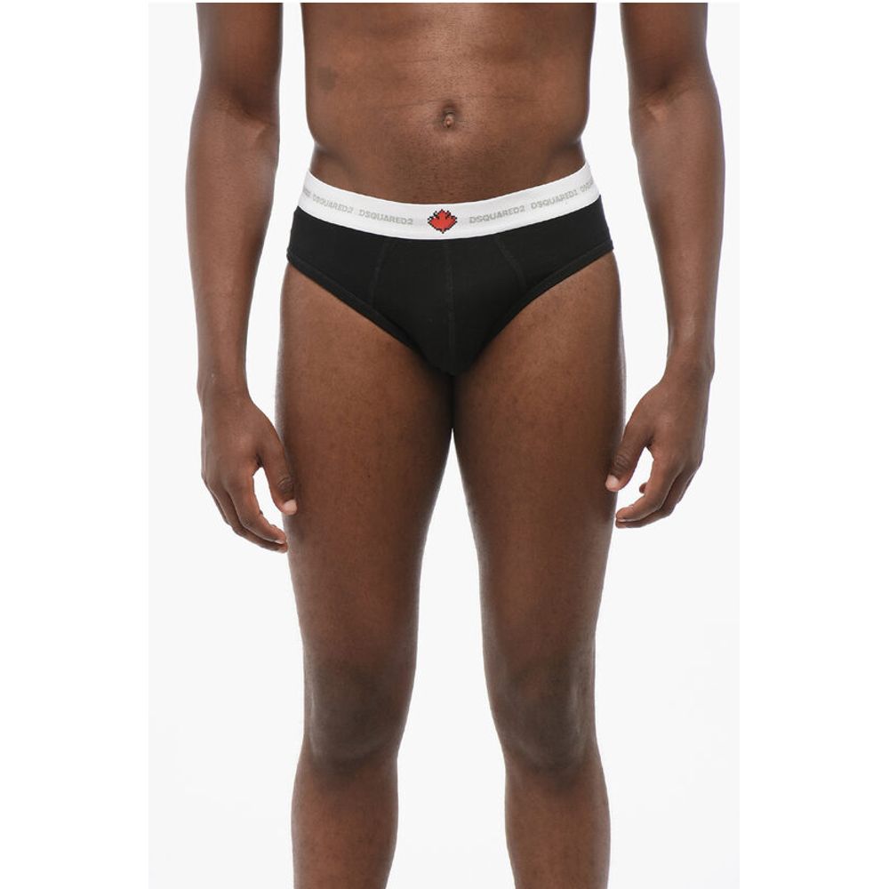 Dsquared² Slip aus Baumwollmischung mit elastischem Bund mit Logo