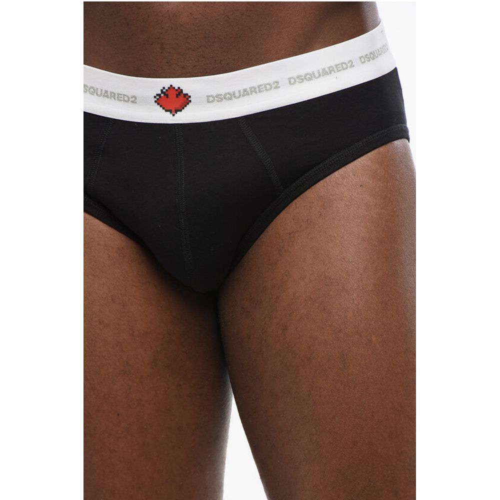 Dsquared² Slip aus Baumwollmischung mit elastischem Bund mit Logo