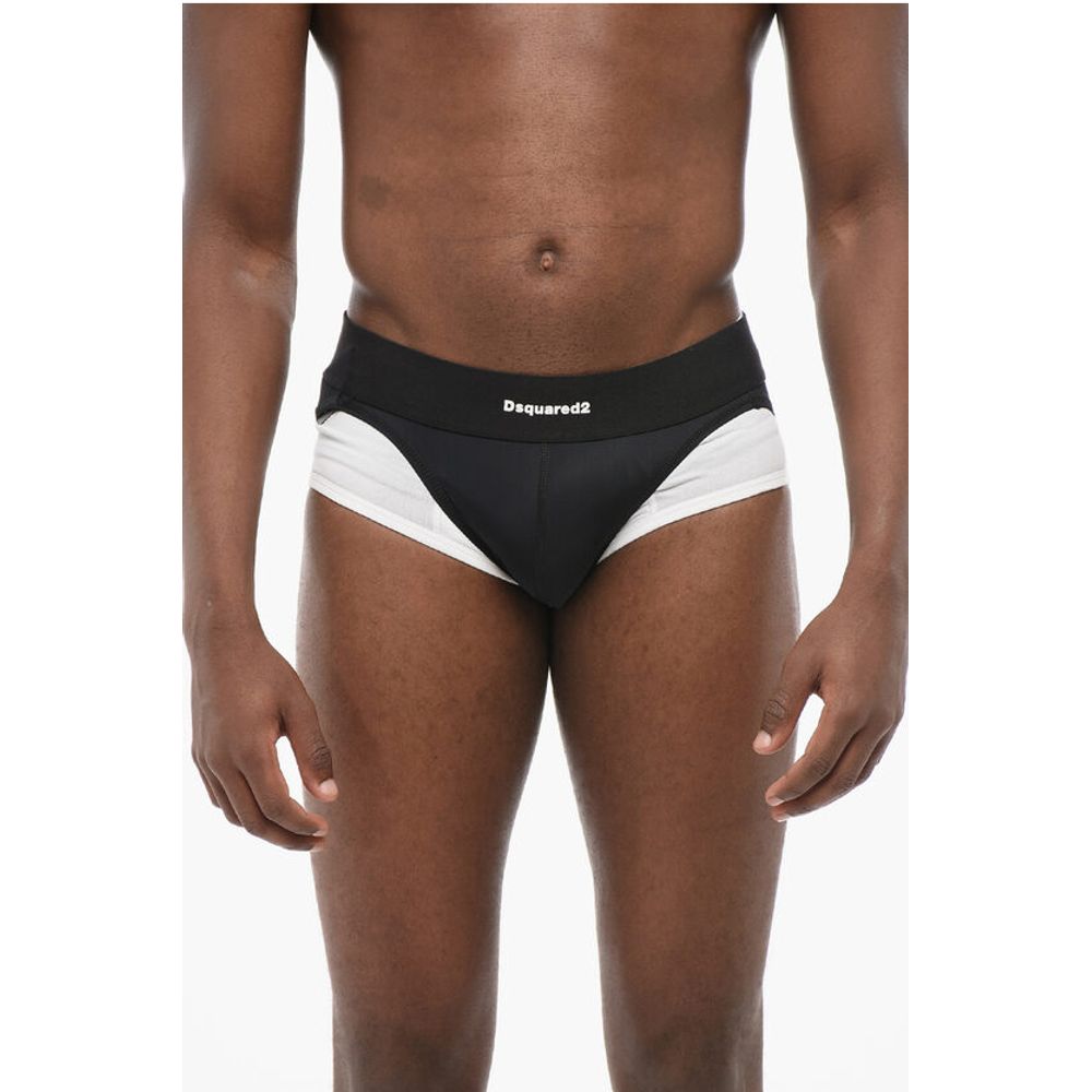 Dsquared² Slip aus Baumwollmischung mit Rückenausschnitt