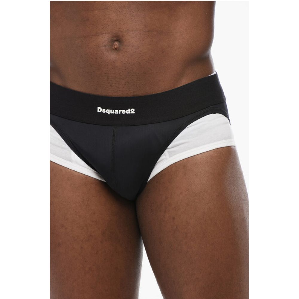 Dsquared² Slip aus Baumwollmischung mit Rückenausschnitt