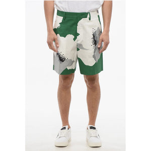 Valentino Maxi Popeline-Shorts mit Blumenmuster
