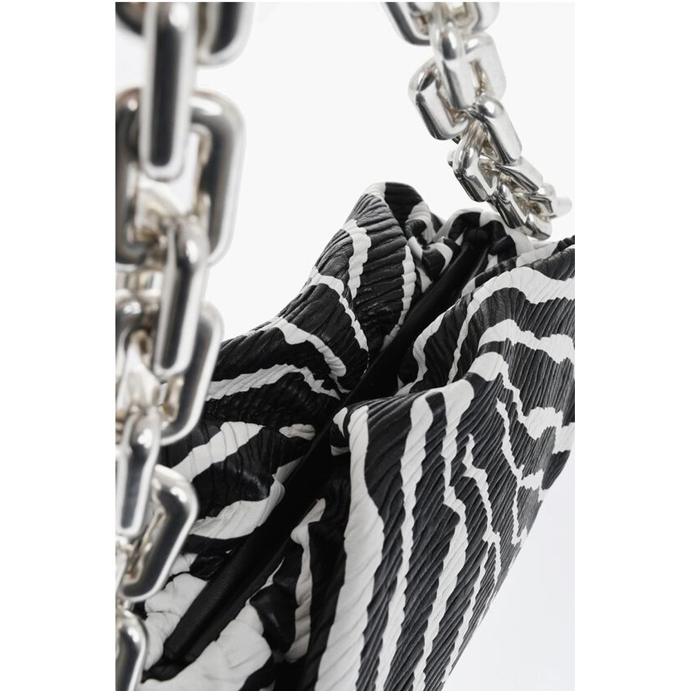 Bottega Veneta Leder THE CHAIN ZEBRA Tasche mit Magnetverschluss