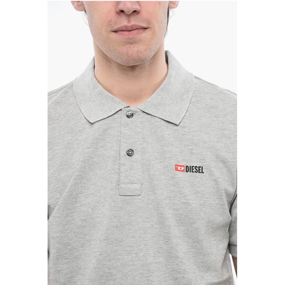 Diesel RED TAG Baumwoll-Piquè T-SMITH-DIV Poloshirt mit kontrastierendem