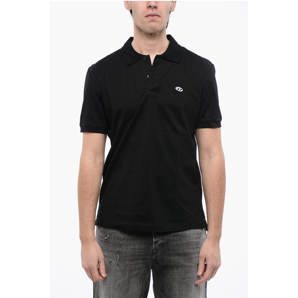Diesel RED TAG Unifarbenes T-SMITH-DOVAL-PJ Poloshirt mit Oval-D