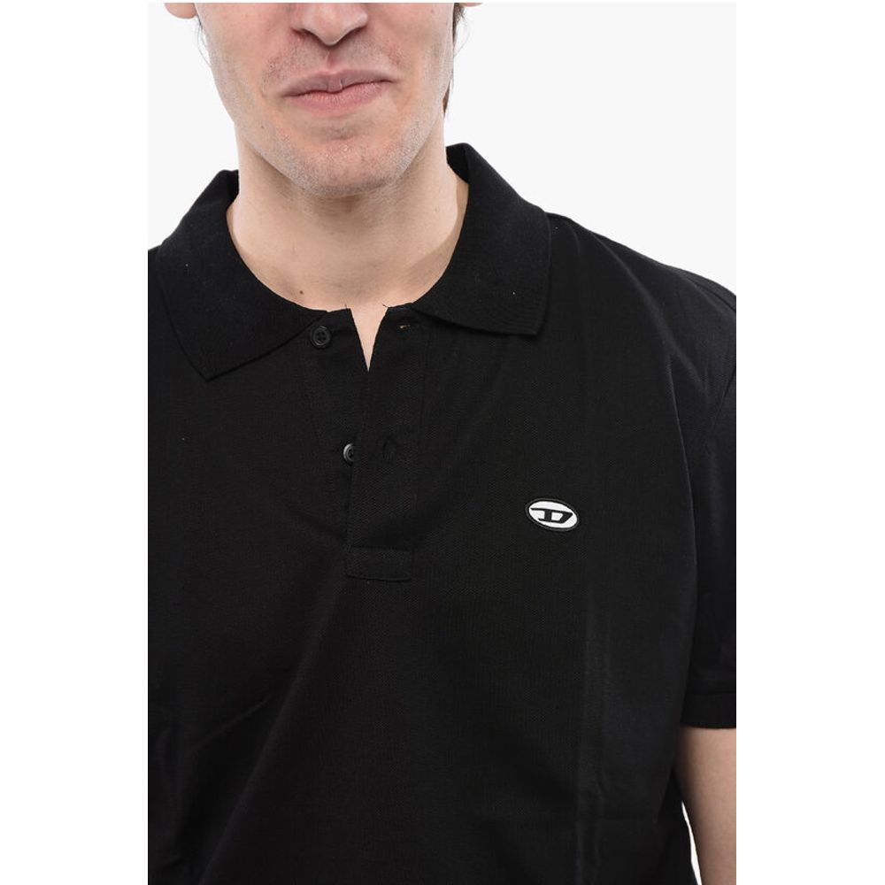 Diesel RED TAG Unifarbenes T-SMITH-DOVAL-PJ Poloshirt mit Oval-D