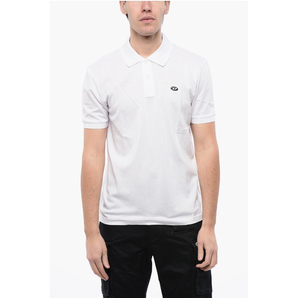Diesel RED TAG Unifarbenes T-SMITH-DOVAL-PJ Poloshirt mit Oval-D