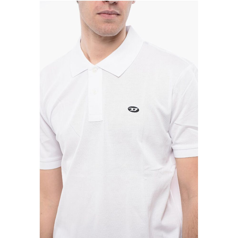 Diesel RED TAG Unifarbenes T-SMITH-DOVAL-PJ Poloshirt mit Oval-D