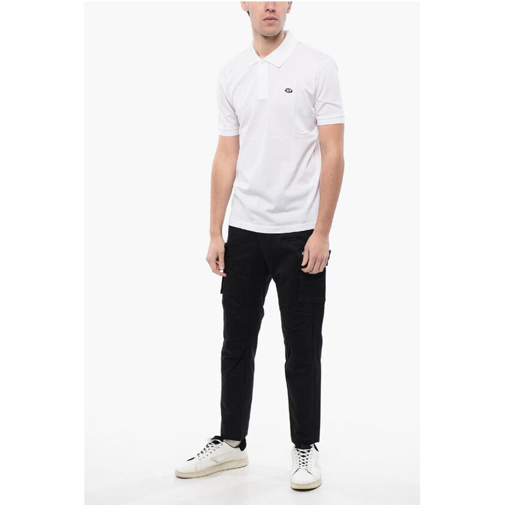 Diesel RED TAG Unifarbenes T-SMITH-DOVAL-PJ Poloshirt mit Oval-D
