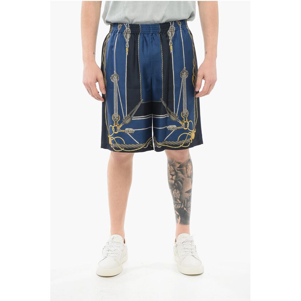 Versace Shorts aus Seta SAILOR con Elastico in Vita