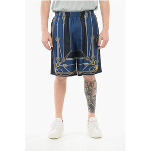 Versace Shorts aus Seta SAILOR con Elastico in Vita