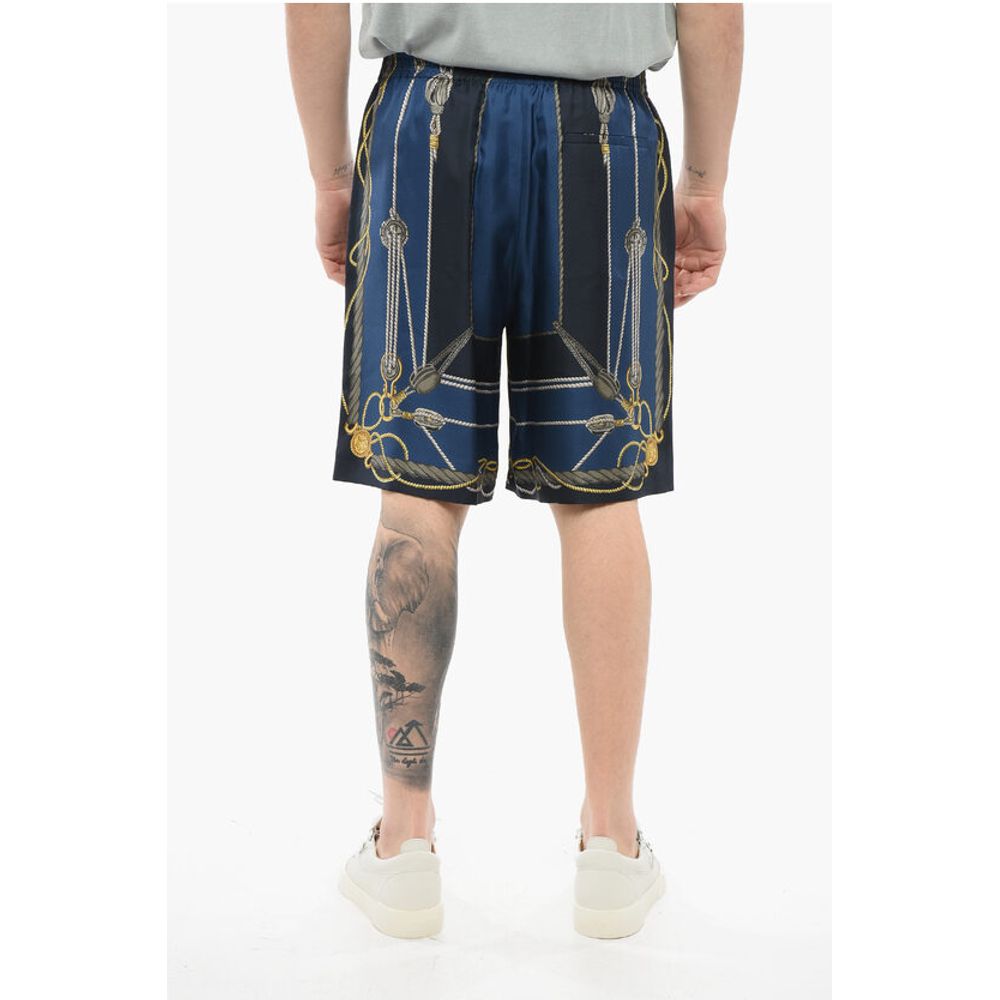 Versace Shorts aus Seta SAILOR con Elastico in Vita