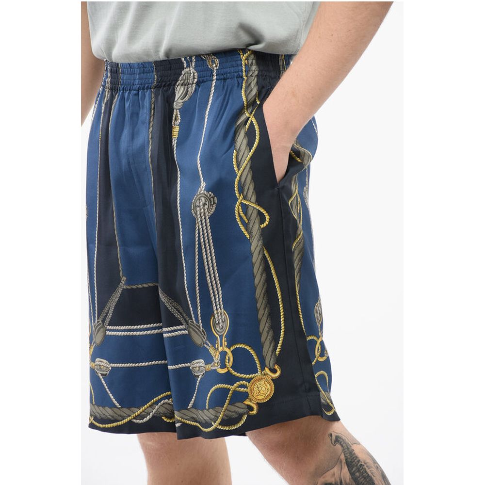 Versace Shorts aus Seta SAILOR con Elastico in Vita