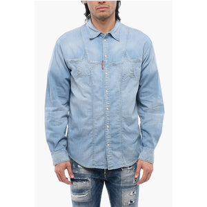 Dsquared² Sternmotiv-Denimhemd