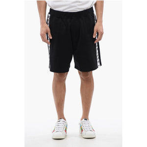 Dsquared² Relax Fit Jogger-Shorts aus gebürsteter Baumwolle mit Logoband