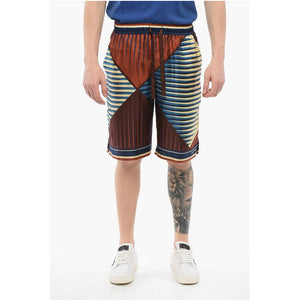 Dolce & Gabbana Geometrisch gemusterte Seidenshorts