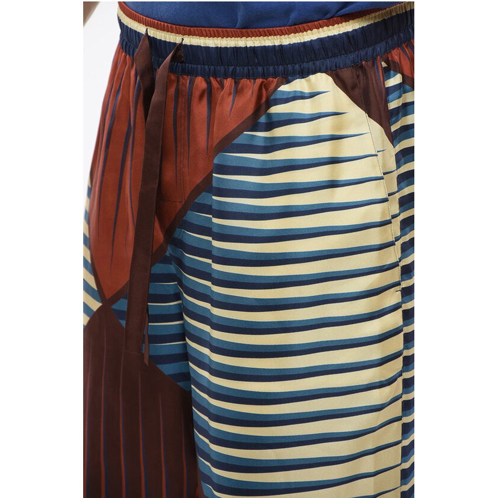 Dolce & Gabbana Geometrisch gemusterte Seidenshorts