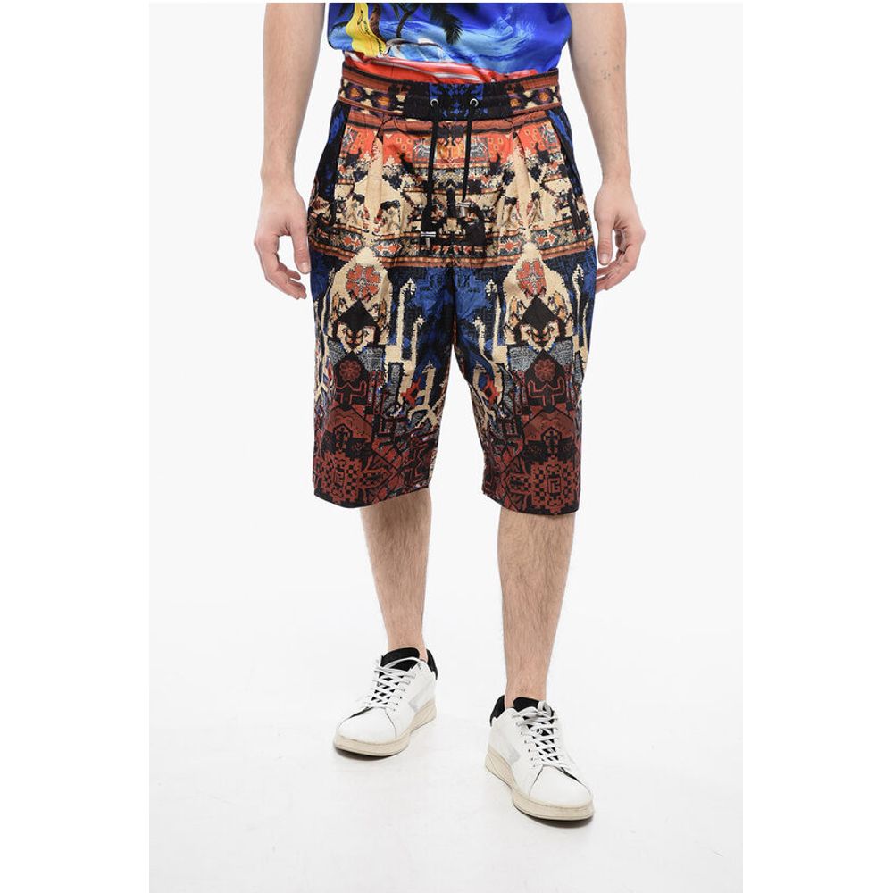 Balmain Doppelfaltige CARPET Nylon-Shorts