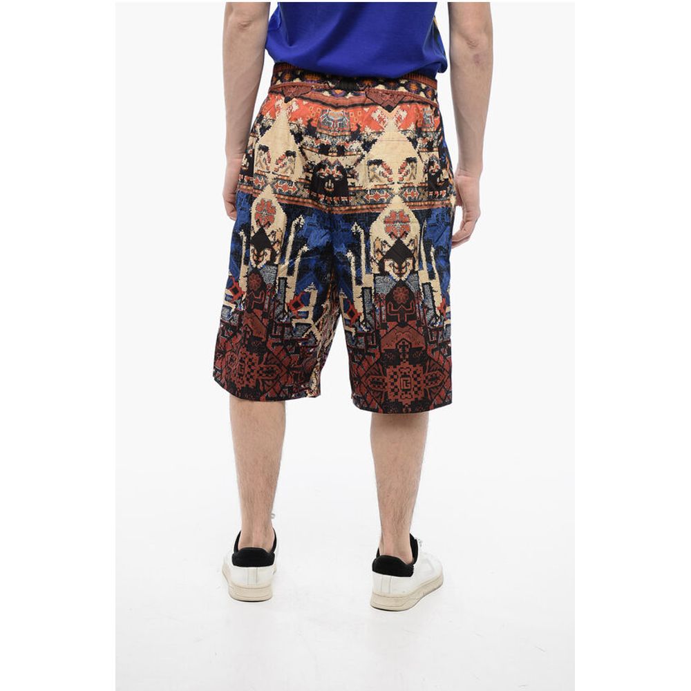 Balmain Doppelfaltige CARPET Nylon-Shorts