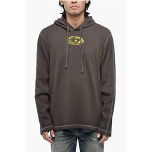 Diesel T-CRONE-LS Kapuzen-Sweatshirt mit Washed-Effekt