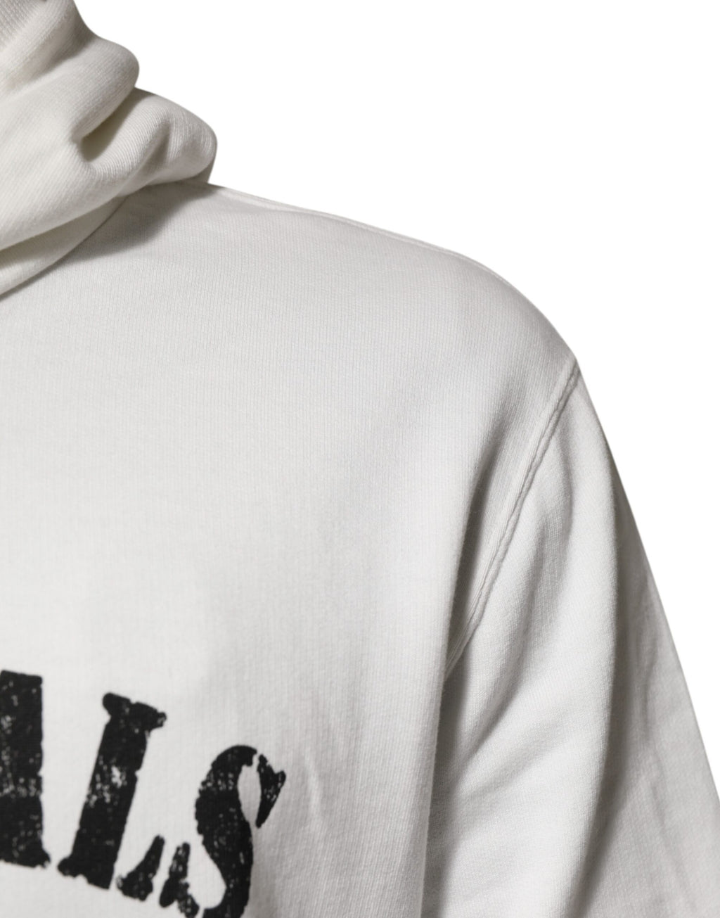 Dolce & Gabbana Weißer Kapuzenpullover aus Baumwolle DG ROYAL Print