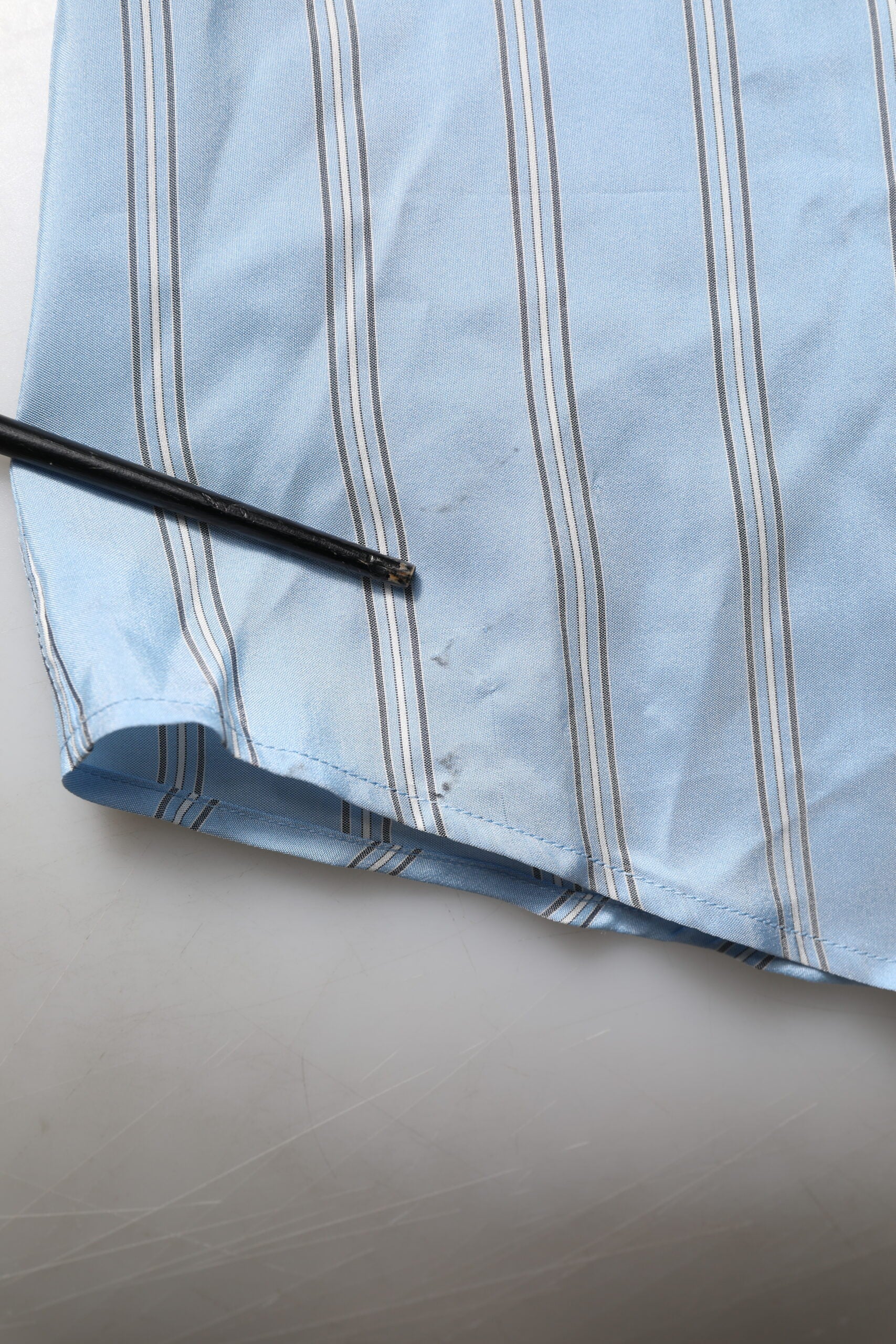 Dolce & Gabbana Blau gestreiftes MARTINI Langärmeliges Hemd