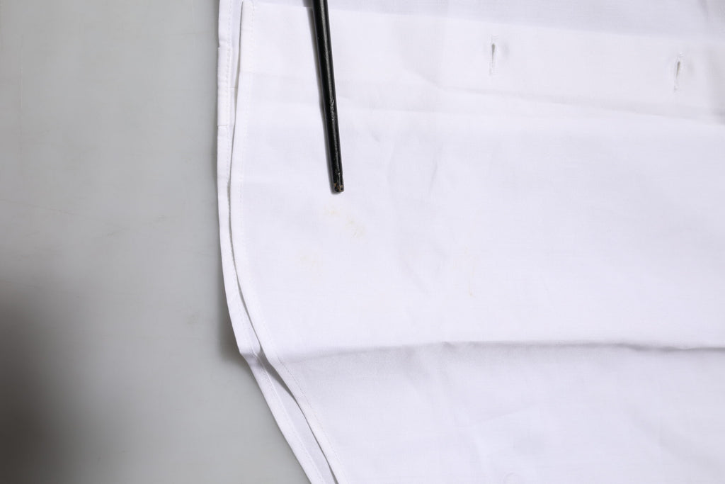 Dolce & Gabbana Weißes Baumwollhemd GOLD mit langen Ärmeln