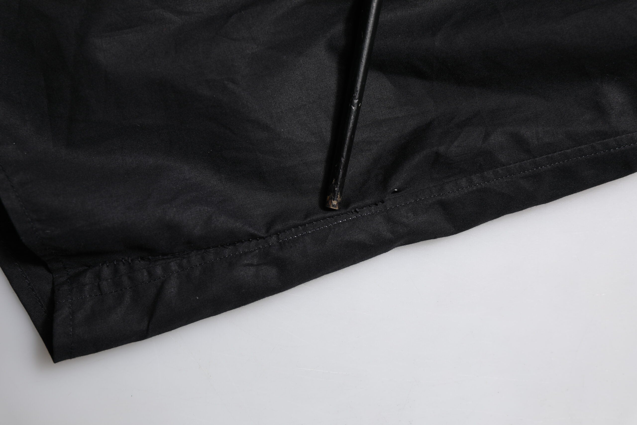 Dolce & Gabbana Schwarzes Baumwollhemd GOLD mit langen Ärmeln