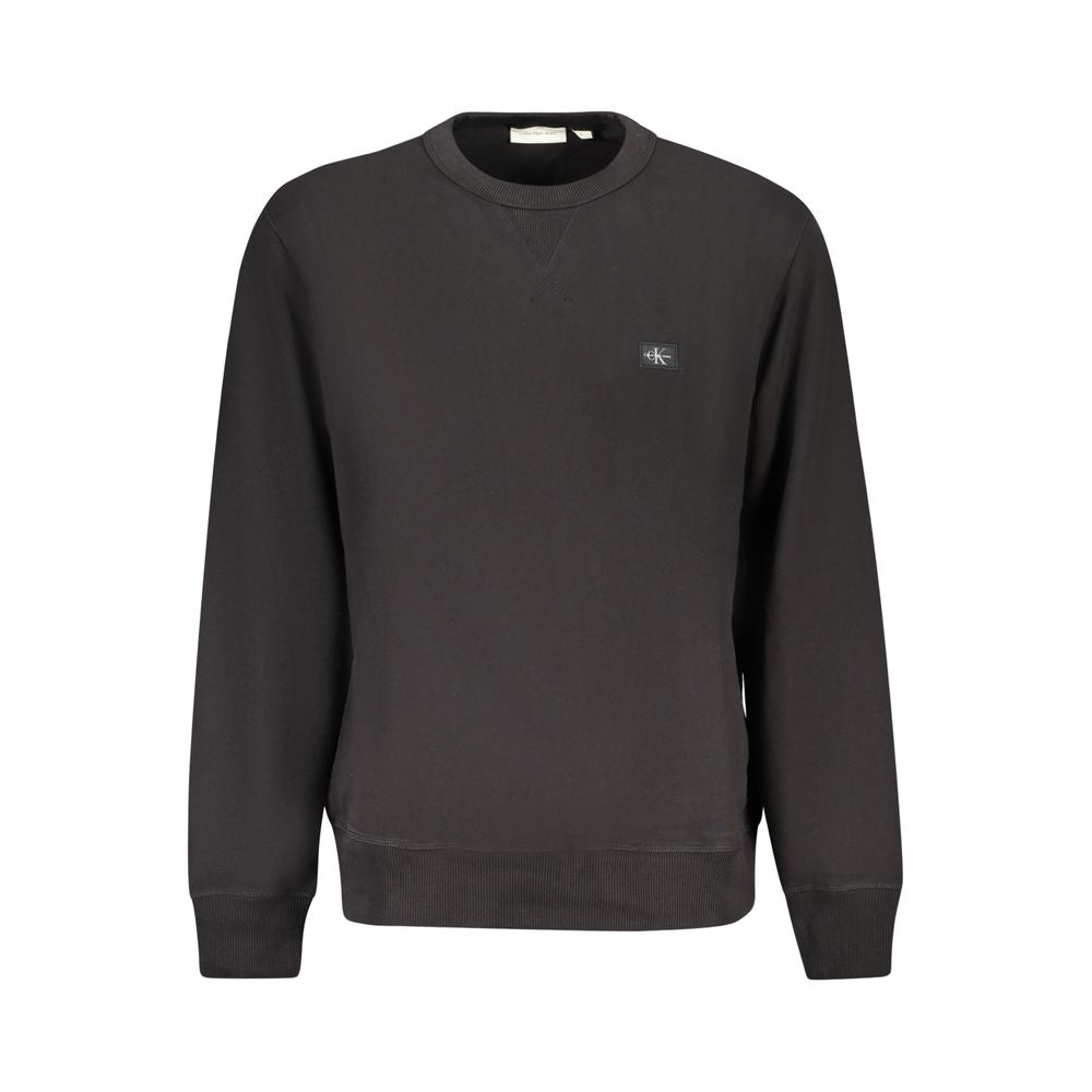 Calvin Klein Schwarzer Baumwollpullover für Männer